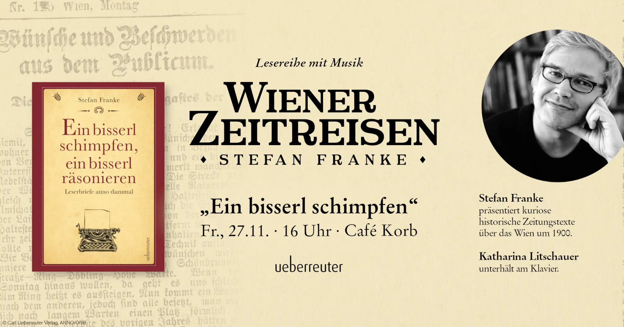 Wiener Zeitreisen „Ein bisserl schimpfen“ – Café Korb