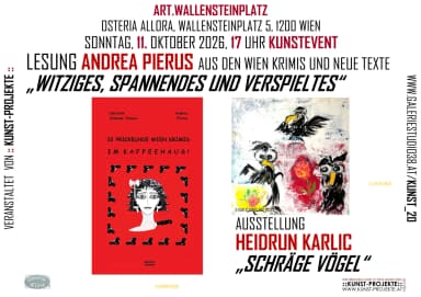 Heitere Lesung von Andrea Pierus! - Bildung & Workshops in Osteria Allora, wien