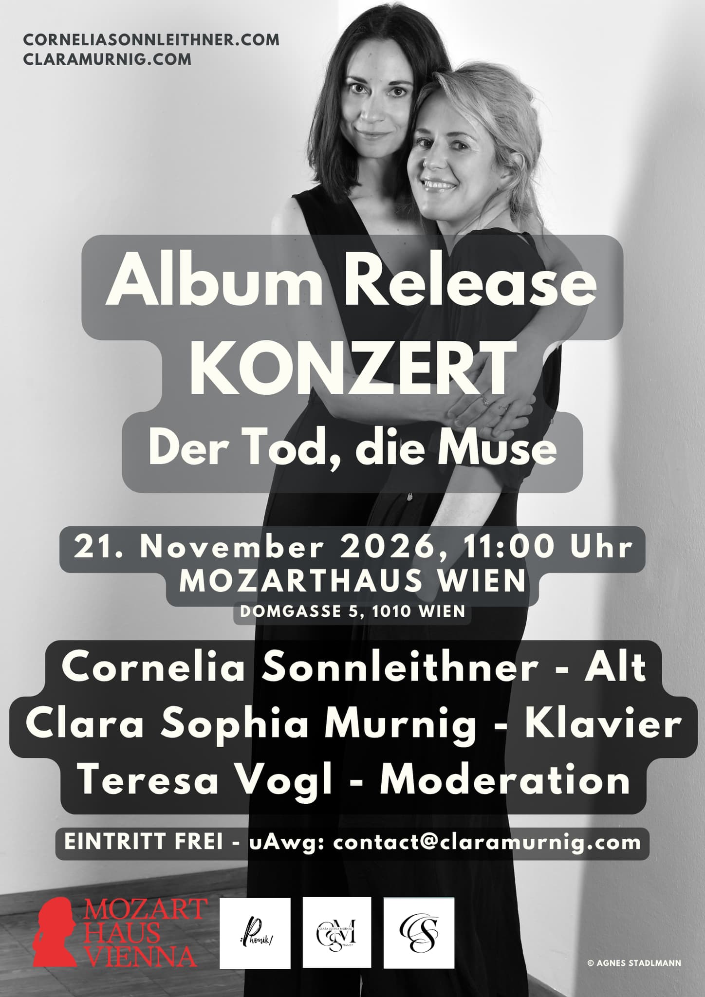 CD-Release-Konzert „Der Tod, die Muse“ – Mozarthaus Wien
