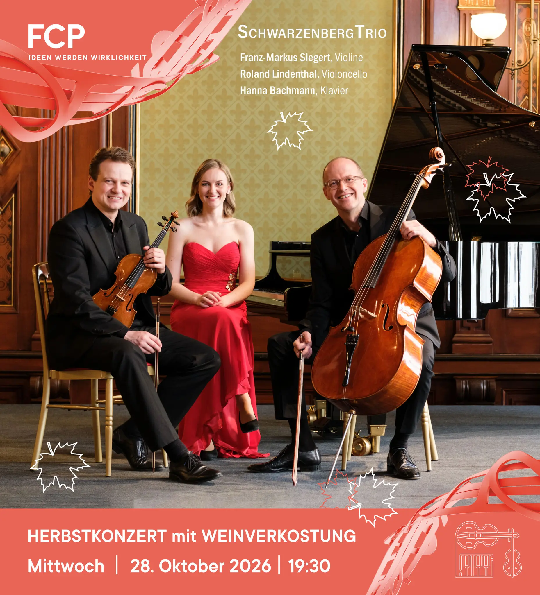 Herbstkonzert des Schwarzenberg Trios – Haus der Ingenieure