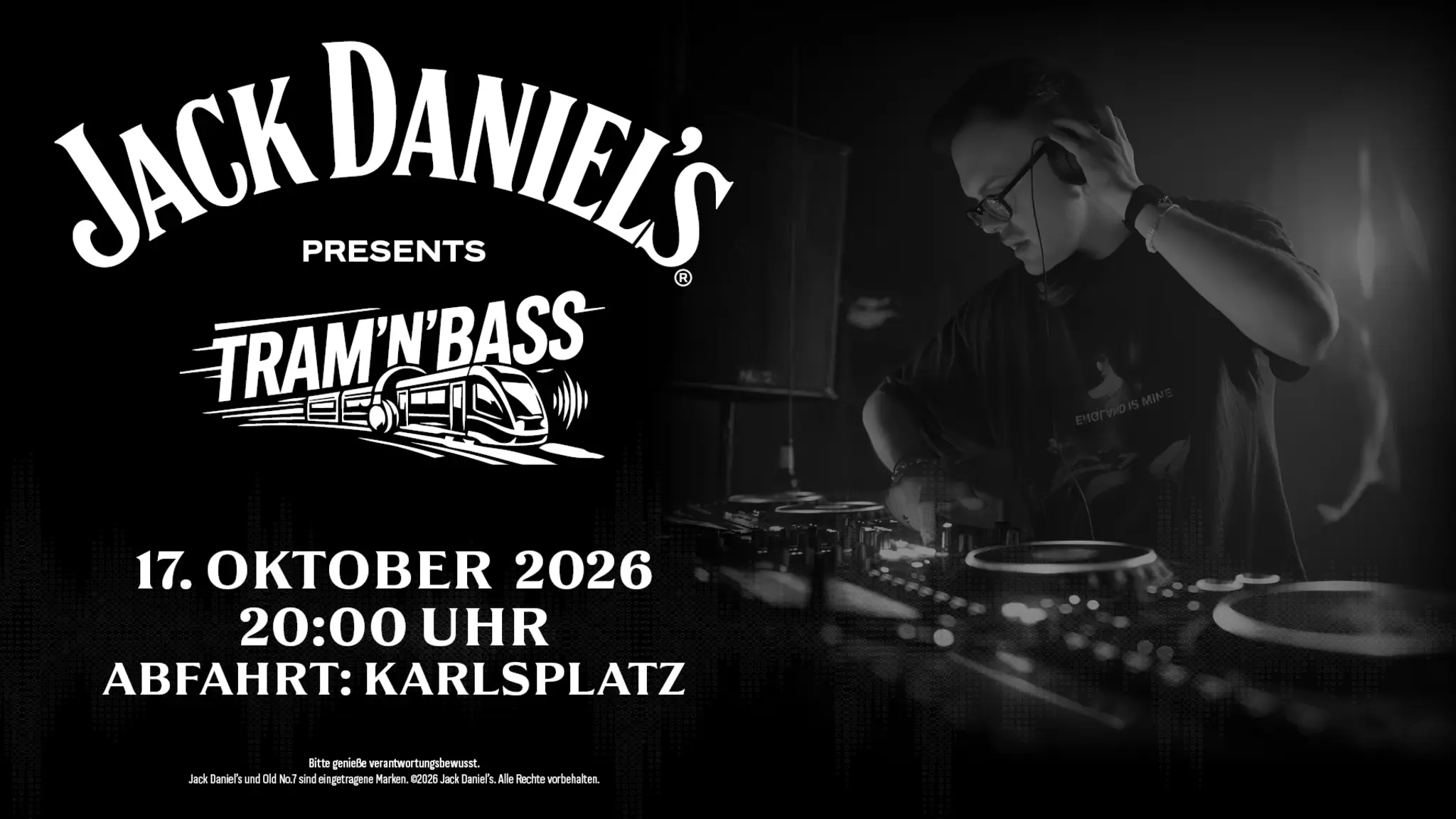 Tram'n'Bass: Jack Daniel‘s bringt Beats auf Wiens Schienen – Haltestelle Karlsplatz