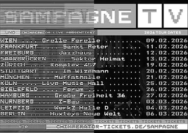 28/09 SAMPAGNE (DE) „TV TOUR 2026“ - Clubs & Nachtleben in Grelle Forelle, wien