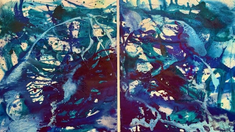 Aqua abstract-alte-schieberkammer