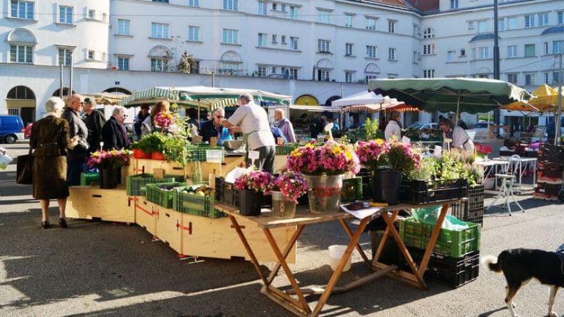 Marktfuehrung Schlingermarkt – GB*Stadtteilbüro in den Arkaden am Floridsdorfer Markt